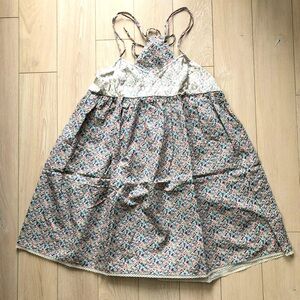 Ray Cassin Japanese Brand Lace Detailed Floral Tunic Top